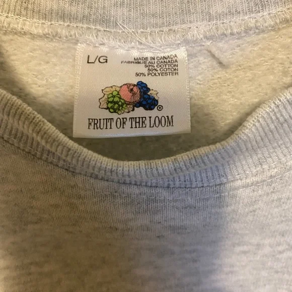 Fruit of the Loom Gray Cavalier King Charles Spaniel Graphic Sweatshirt - Picture 4 of 5